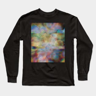 Trippy Glitched Retro Dot Pattern Long Sleeve T-Shirt